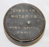 Lincoln Motor Car Co Ford Miscellaneous Parts Advertising Tin
