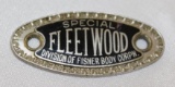 Fleetwood Special by Fischer Co Bodytag Emblem Badge