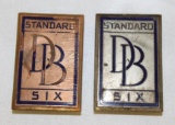2 Dodge Bros Standard 6 Radiator Emblem Badge