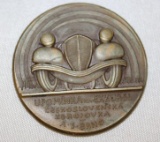 1930's Czech Automobile Clun Race Medallion Rally Badge