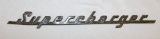 Supercharger Automobile Radiator Emblem Script