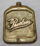 Brass Peerless Radiator Shaped Emblem