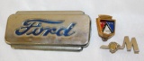 Group of 3 Ford Mercury Motor Car Co Emblem Badges