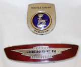 2 Radiator Emblem Badges Jensen & Sunbeam