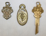 Group of 3 Packard Motor Car Co Advertising Fobs