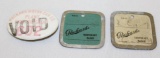 Group of 3 Packard Motor Car Co Tags & Buttons
