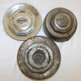 Group of 3 Lincoln Motor Car Co Hubcaps