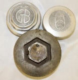 Group of 3 Graham Paige Motor Car Co Automobile Threaded Hubcaps
