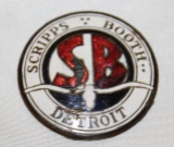 Scripps Booth of Detroit Motor Car Co Radiator Emblem Badge
