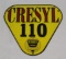 Cresyl 110 Ethel SSP Porcelain Pump Plate Sign