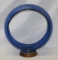 Screwbase Blue Ripple Gas Pump Globe Body