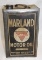 Marland Conoco 5 Gallon Motor Oil Can of Ponca City OK
