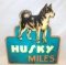 Husky Oil Co Mile Marker Road Sign