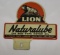 Lion Naturalube License Plate Topper Sign