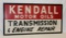 Kendall Motor Oil Embossed SST Sign Transmission and Engine Repair