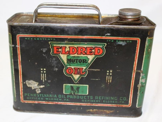 Eldred 1/2 Gallon Motor Oil Can of Warren PA