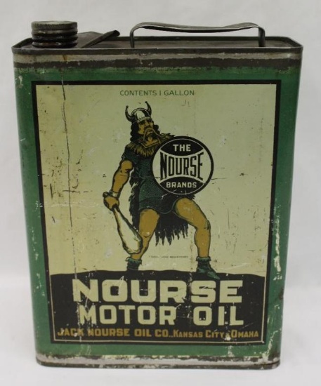 1 Gallon Nourse Motor Oil Can of Kansas City and Omaha