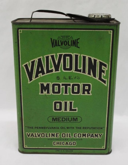 Valvoline 1 Gallon Motor Oil Can Chicago Division
