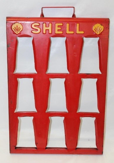 Shell Motor Oil Quart Can Rack Display