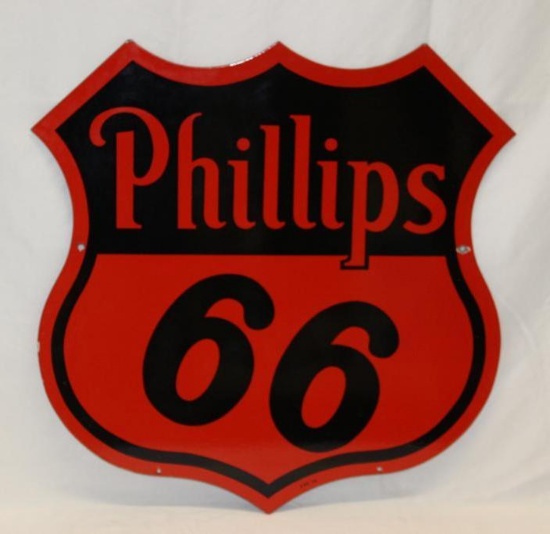 Phillips 66 Porcelain Curb Sign