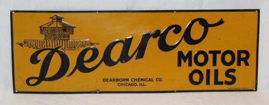 Dearco Motor Oils Tin Tacker Sign