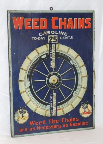 Weed Tire Chains Gasoline Pricer Sign