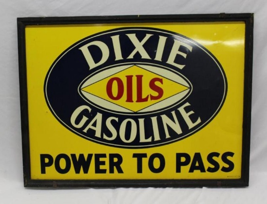 Dixie Oils and Gasoline "Power to Pass" SST Sign