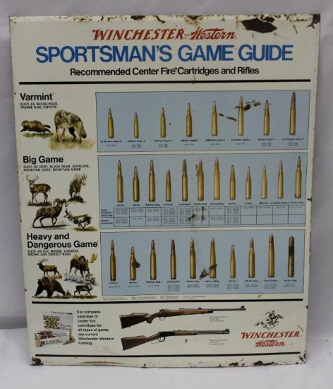 Winchester Western Rifles and Cartridge SST Sign