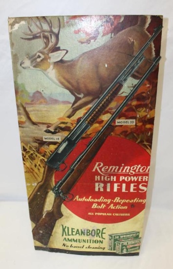 Remington Rifle Cardboard Easelback Countertop Display