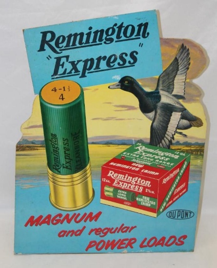Remington "Express" Cardboard Advertising Easelback Countertop Display