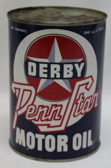 Derby Penn Star 1 Quart Motor Oil Can of Wichita KS