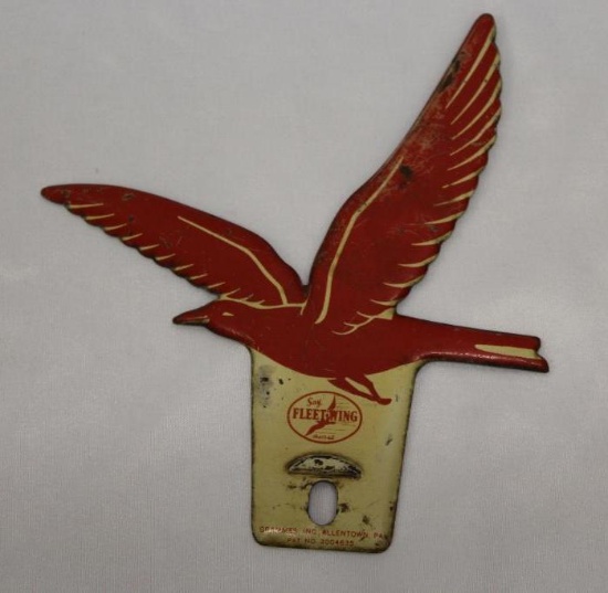 Fleetwing Oil Company License Plate Topper Sign