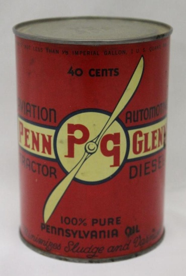 Penn Glenn 1 Quart Motor Oil Can