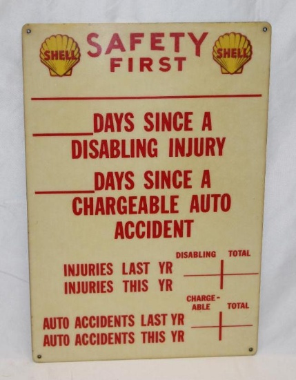 Shell Safety First Advertising Sign