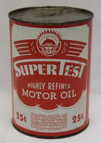 Super Test 1 Quart Motor Oil Can