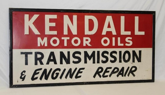 Kendall Motor Oil Embossed SST Sign Transmission and Engine Repair