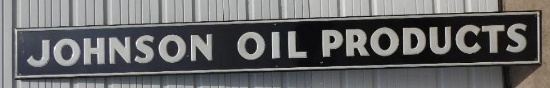 Johnson Oil Products Porcelain Strip Sign