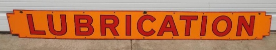 Shell Lubrication Porcelain Strip Sign