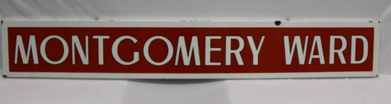 Montgomery Ward SSP Porcelain Advertising Sign