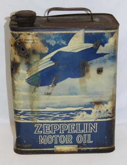 2 Gallon Fleet-Wing Zeppelin Motor Oil Can