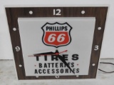 Phillips 66 Tires Clock
