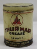Thurmar TP Texas Pacific 1lb Grease Can of Forth Worth TX