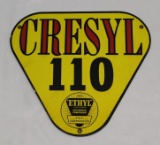 Cresyl 110 Ethel SSP Porcelain Pump Plate Sign