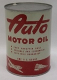 Auto 1 Quart Motor Oil Can
