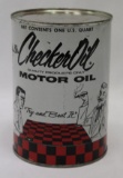 Checker Oil 1 Quart Motor Oil Can of Wichita KS