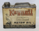 1/2 Gallon White Eagle Keynoil Motor Oil Can