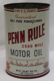 Penn Rule 5 Quart Motor Oil Can of Los Angeles, CA