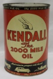 Kendall 2000 Mile 5 Quart Motor Oil Can