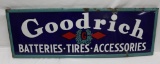 Goodrich Tires and Batteries SSP Porcelain Sign