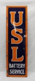 USL Battery Service SSP Porcelain Sign